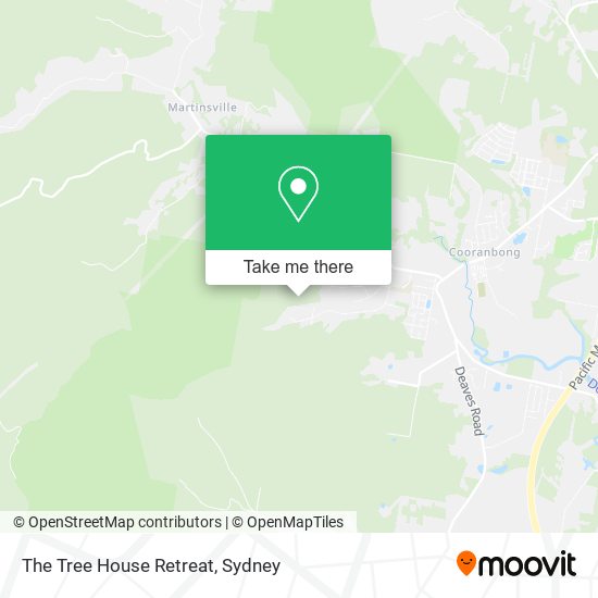The Tree House Retreat map