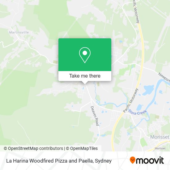 La Harina Woodfired Pizza and Paella map