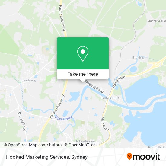 Mapa Hooked Marketing Services