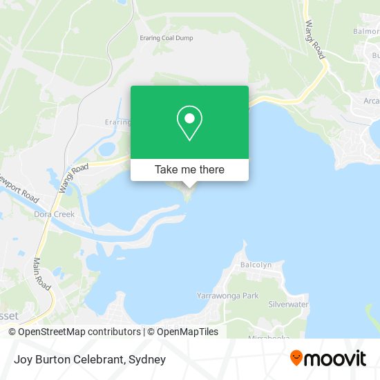 Joy Burton Celebrant map