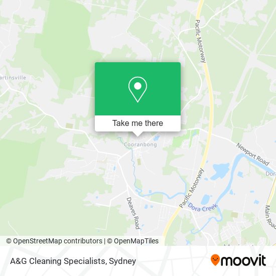 A&G Cleaning Specialists map