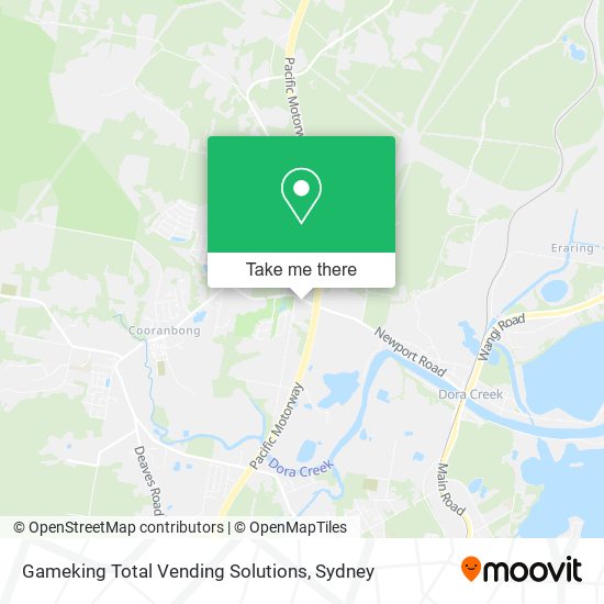 Gameking Total Vending Solutions map