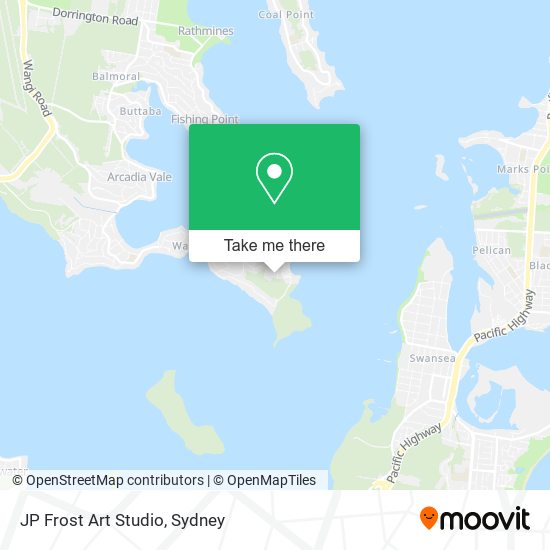 JP Frost Art Studio map