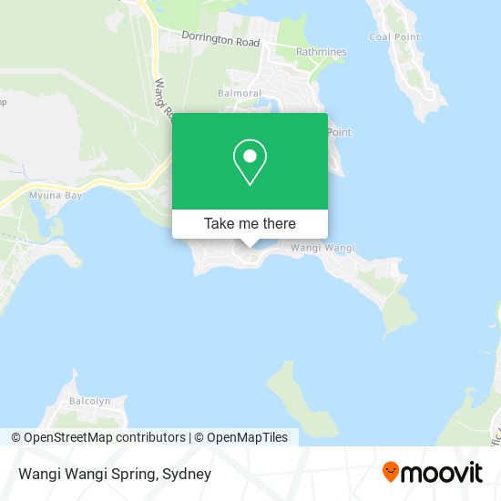 Wangi Wangi Spring map