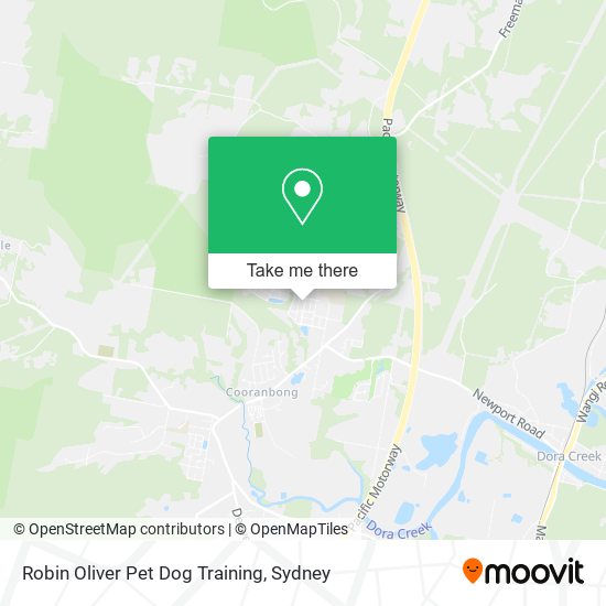 Robin Oliver Pet Dog Training map