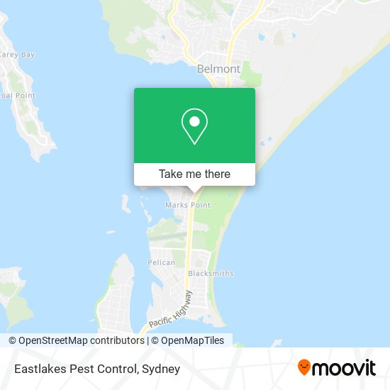 Eastlakes Pest Control map