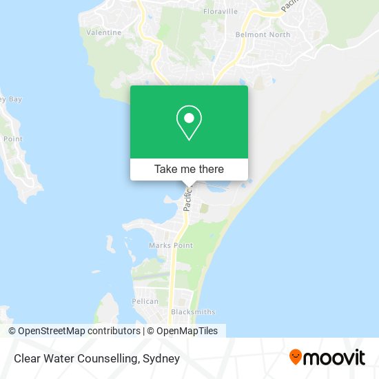 Clear Water Counselling map