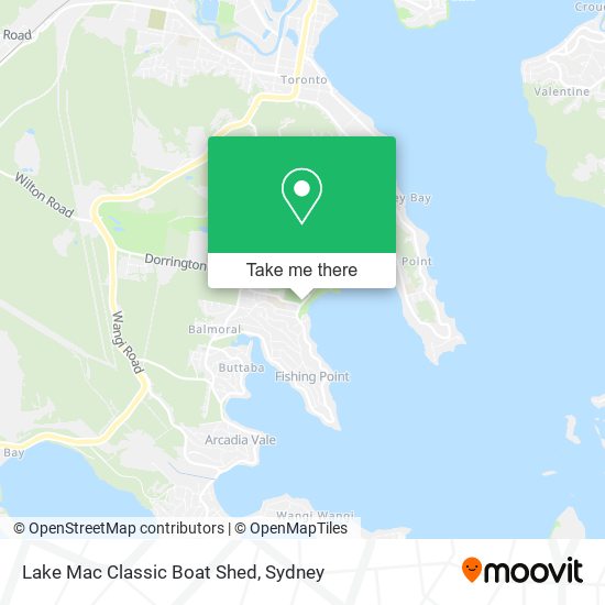 Lake Mac Classic Boat Shed map