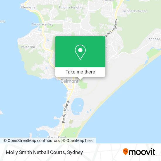 Mapa Molly Smith Netball Courts