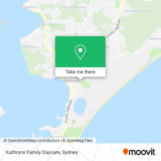 Kathryns Family Daycare map