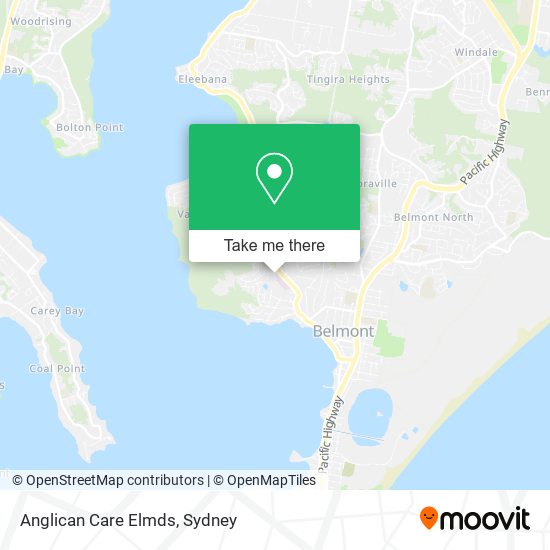 Anglican Care Elmds map