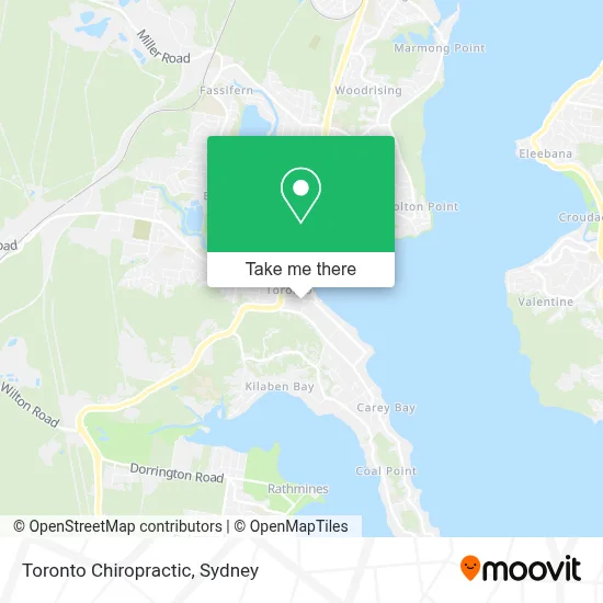 Toronto Chiropractic map