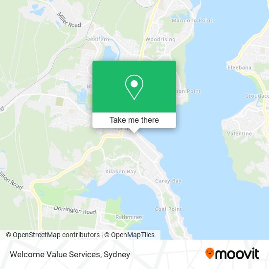 Welcome Value Services map