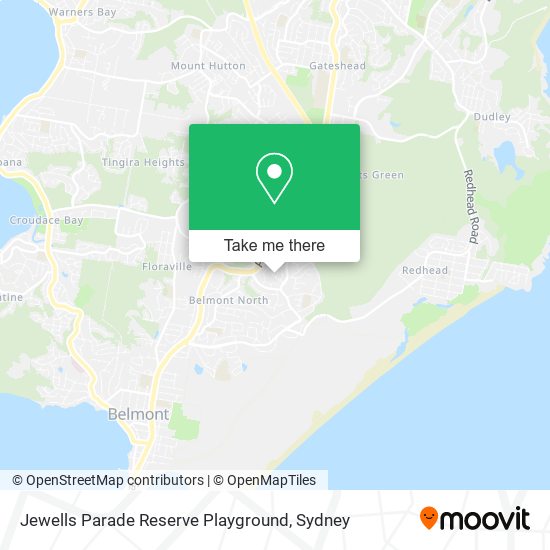 Jewells Parade Reserve Playground map