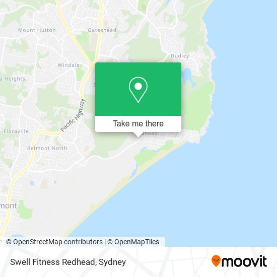 Swell Fitness Redhead map