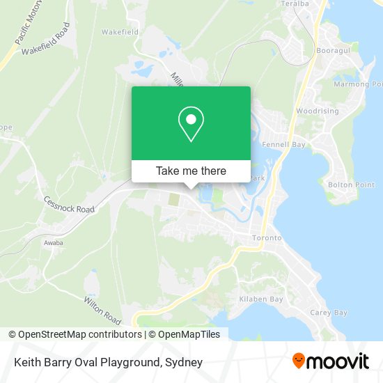 Mapa Keith Barry Oval Playground