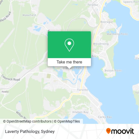 Laverty Pathology map