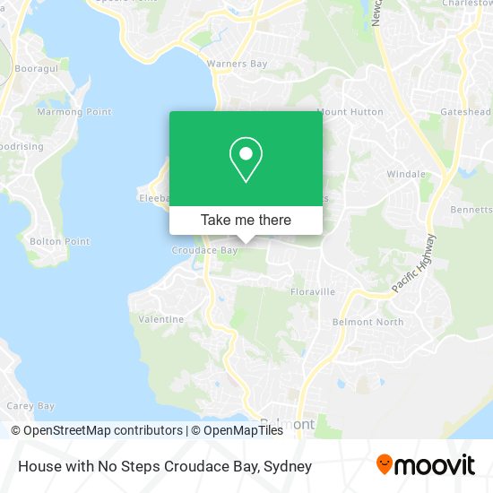House with No Steps Croudace Bay map