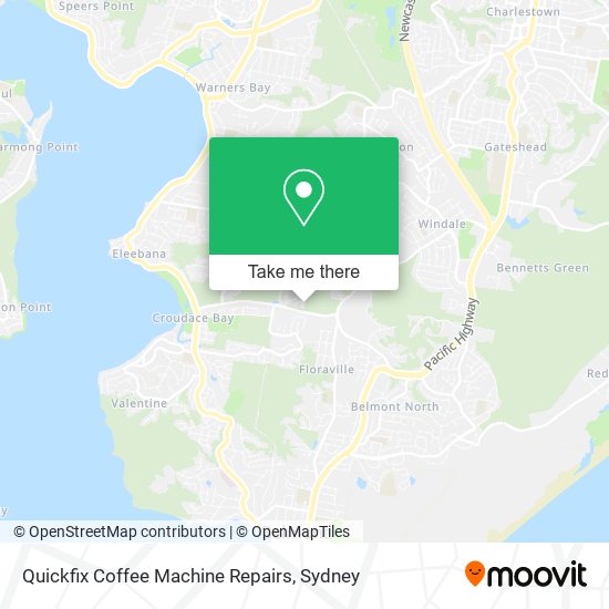 Mapa Quickfix Coffee Machine Repairs