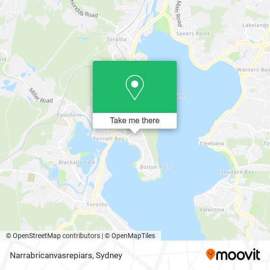 Narrabricanvasrepiars map