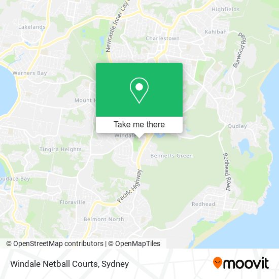 Mapa Windale Netball Courts