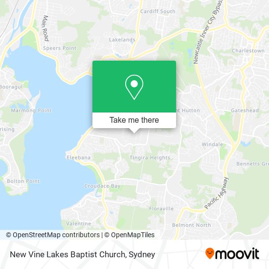 New Vine Lakes Baptist Church map