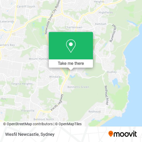 Wesfil Newcastle map