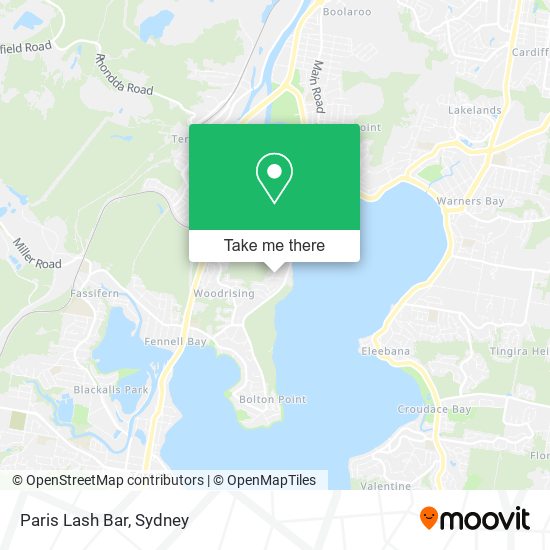 Paris Lash Bar map
