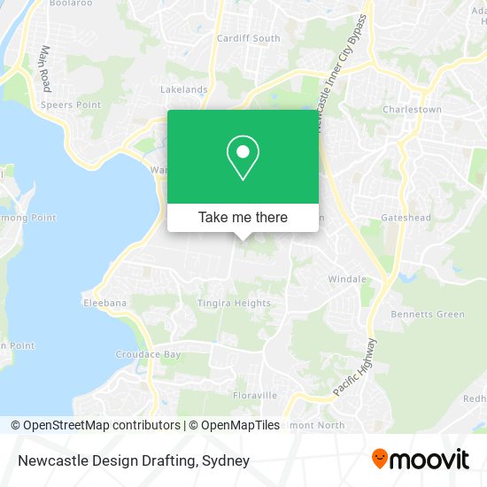 Mapa Newcastle Design Drafting