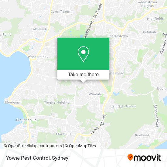 Mapa Yowie Pest Control