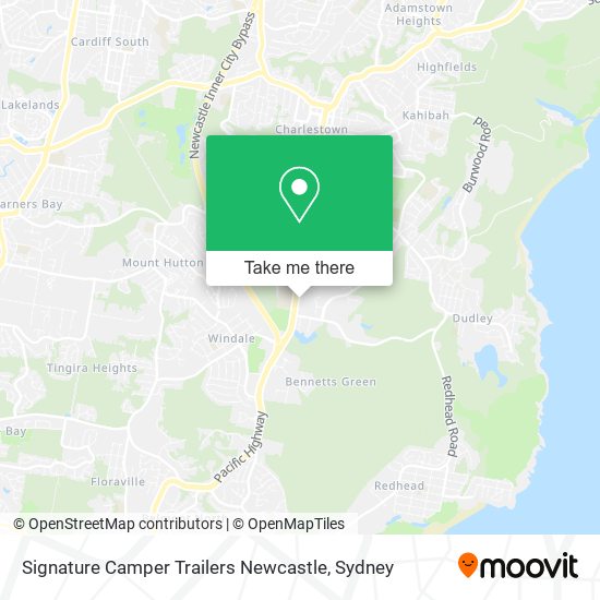 Signature Camper Trailers Newcastle map