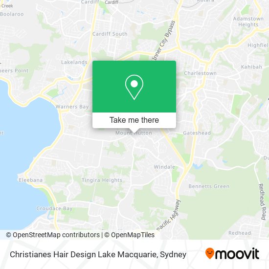 Christianes Hair Design Lake Macquarie map