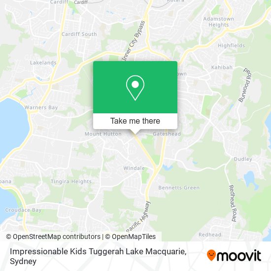 Impressionable Kids Tuggerah Lake Macquarie map
