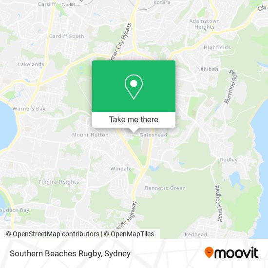 Southern Beaches Rugby map