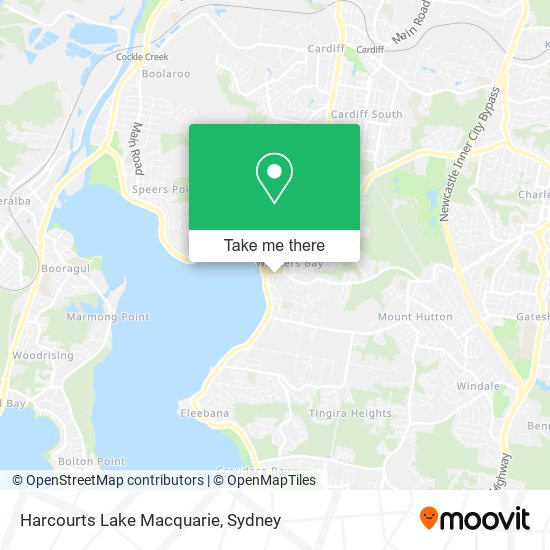 Harcourts Lake Macquarie map