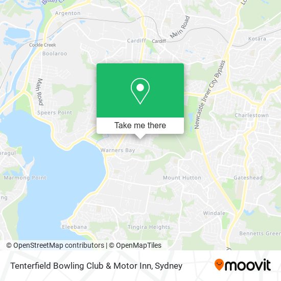 Tenterfield Bowling Club & Motor Inn map