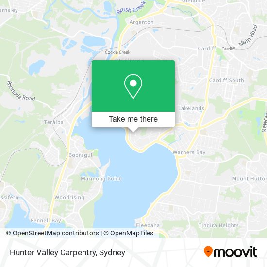 Hunter Valley Carpentry map