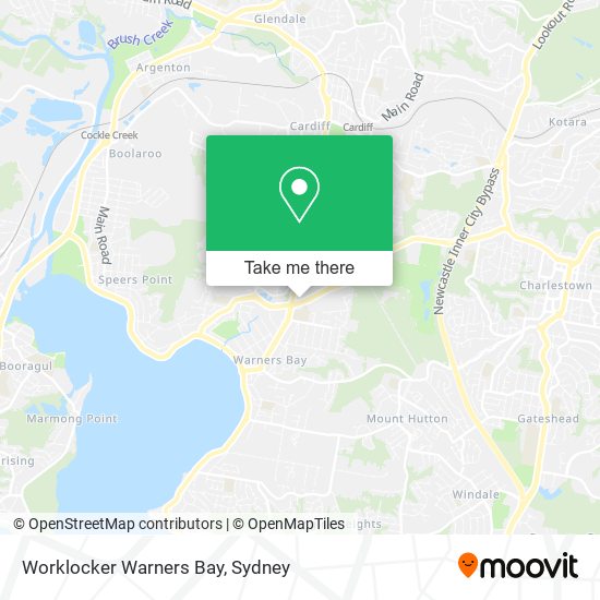 Mapa Worklocker Warners Bay