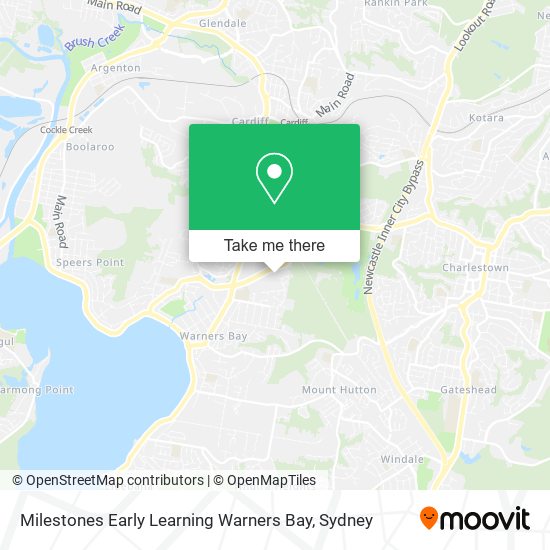 Mapa Milestones Early Learning Warners Bay