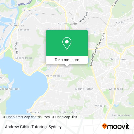 Andrew Giblin Tutoring map