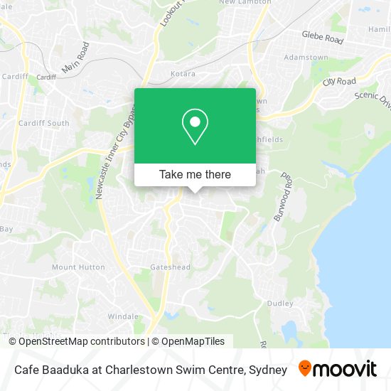 Mapa Cafe Baaduka at Charlestown Swim Centre