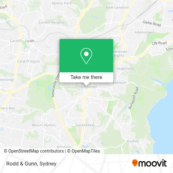 Rodd & Gunn map