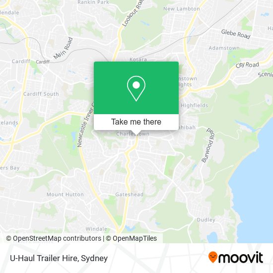 U-Haul Trailer Hire map