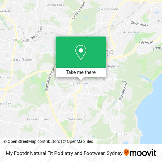 My Footdr Natural Fit Podiatry and Footwear map