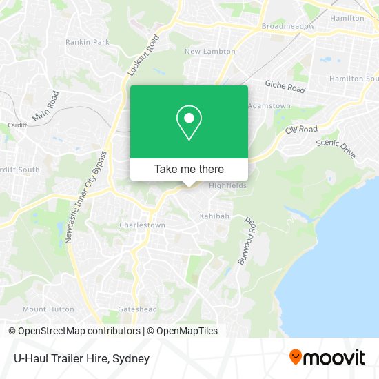 Mapa U-Haul Trailer Hire