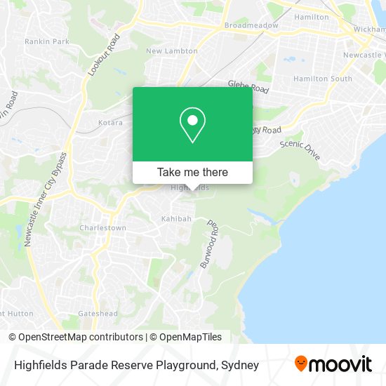 Highfields Parade Reserve Playground map