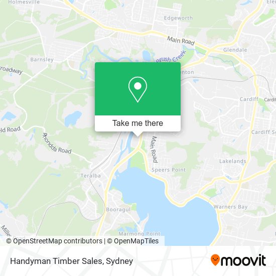 Mapa Handyman Timber Sales