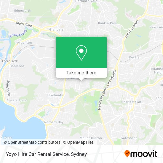 Yoyo Hire Car Rental Service map