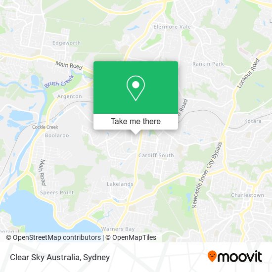 Mapa Clear Sky Australia