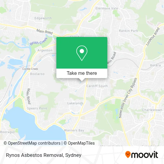 Rynos Asbestos Removal map